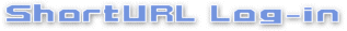 ShortURL Log-in